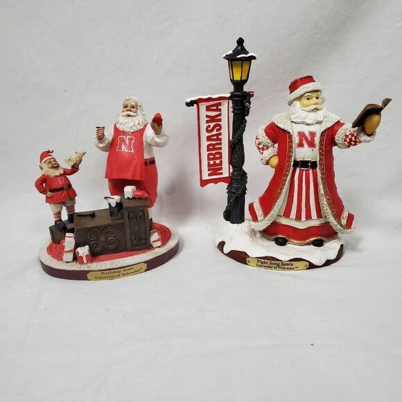 Nebraska Cornhuskers Santa Figurine – Memory Workshop Limited Edition Fight Song